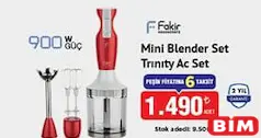 FAKİR MİNİ BLENDER SET TRİNİTY AC SET fiyat ve kampanya bilgisi